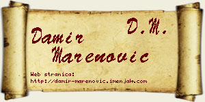 Damir Marenović vizit kartica